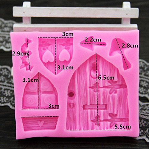 calistouk weichem Design einfach zu Reinigung fertigen vorbereitet Food 3D Silikon Form House Wall - 2
