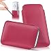 Produktbild Huawei Y6 (2017) Hülle Pink Sleeve [OneFlow Slide Cover] Ultra-Slim Schutzhülle Dünn Handyhülle für Huawei Y6 (2017) Case Full Body Handytasche Kunst-Leder Tasche