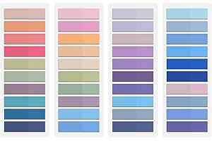 Qufiiry 800 Pieces Sticky Tabs, Colorful Book Tabs, Sticky Notes Tabs, Writable Index Tabs, Annotation Tabs for Reading Notes, Books, Classify Files, Office Supplies