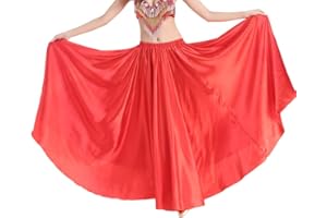 Tookang Donna Gonna da Ballo Danza del Ventre Gonna Performance di Danza Gonna Lunga Moderna Tuta per Esibizioni Sceniche