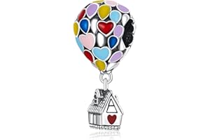 Annmors Family Travel Charm Ciondolo in Argento Sterling 925 Cars Hot Air Balloons Charm,Bead Compatibile con Bracciale e Collane Europei da Donna,Regali da Donna Perle