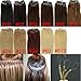 Grade 20 inch Easy Loop Micro Rings Beads Tipped Remy Human Hair Extensions Straight color 613-lightest blonde/Bleach blonde/50g/100s