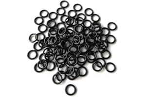 Boxonly Guarnizione ad anello in gomma nitrilica, diametro esterno 14 mm, diametro interno 10 mm, larghezza 2 mm, confezione da 50