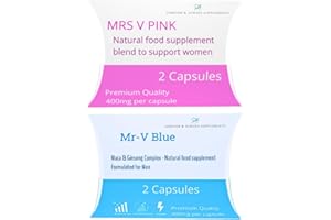 FOREVER & ALWAYS SUPPLEMENTS Ultra Natural Supplement for Men and Women | High Strength Male and Female Tablets Bundle! | (Pink & Blue) Maca & Ginseng Complex