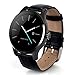 Produktbild COLORFUL K88H Bluetooth Smart Watch Herzfrequenz Track Armbanduhr , Bluetooth 4.0 Smart Watch Handy-Uhr für iPhone iOS 7.0 oder Android 4.3 oben Smartphone, 1.22 Zoll IPS (Schwarz)
