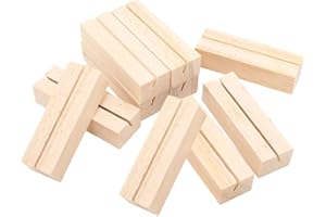 STOBOK 10 stücke Holz Kartenhalter Vintage Holz Kartenhalter Tischnummer Halter Hochzeit Tischkartenhalter Rechteckförmigen Halter