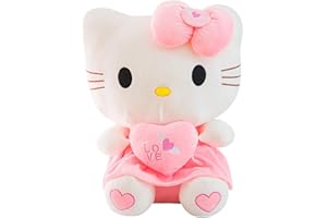 IFHDO Hello Kitty Plüschpuppe Hello Kitty Plüschtier Plüschfigur Plüschspielzeug Kinde Kuscheltier Puppe Dekor Themed Geburtstag Party Supplies, 30cm