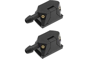 ‎THE LORD OF THE TOOLS The Lord of the Tools 2 Stück Universal Auto Vorne Hinten Scheibenwischer Waschdüsen Scheibenwascher 4 Loch Scheibenwaschdüsen Passend für 8mm 9mm Wischerarm