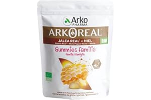 No Brand Arkopharma Arkoreal Gummies Family, 60 Royal Jelly Gummies 100% BIO, Suitable from 3 Years and During Pregnancy or Breastfeeding, Food Supplement