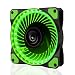 Produktbild LeaningTech LTC LitFlow 120mm 32 LED Leise langlebig großer Luftstrom Cooling PC Gehäuse Lüfer CPU Kühler und Radiator Grün