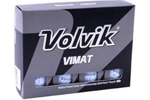 Volvik Unisex's Vimat Golf Ball, Yellow, one size