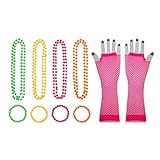 Beinwärmer, Armbänder und Stirnband.