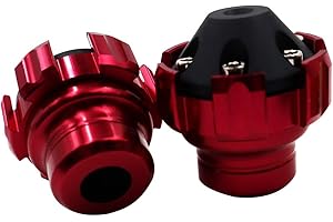 Copa Anti-caída Modificada para Motocicleta, Asudaro Aleación de Aluminio Horquilla Delantera Deslizadores del Marco de la Rueda Moto Protección Protector de Choque de Rueda