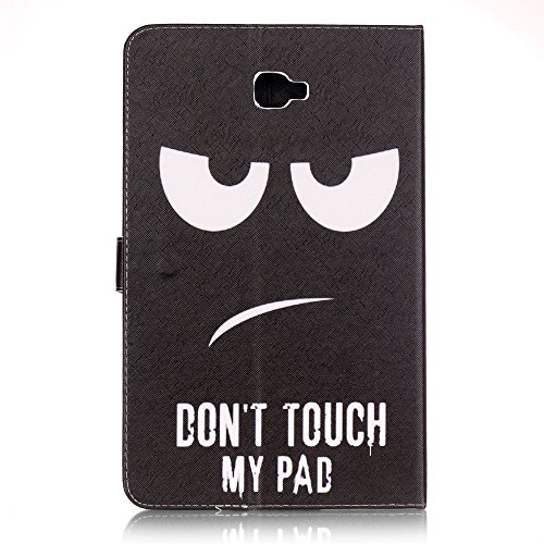 Romtronic Cute Colorful Flip Tasche PU Leder Abdeckung Stand Schutzhülle für Samsung Galaxy Tab A6 10.1 Pouces SM-T580 / SM-T585 + 1 x Schwarz Styluss (Design 15) - 3