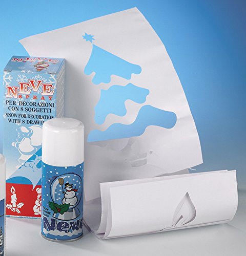 Preisvergleich Produktbild Schneespray mit Schablonen 150ml