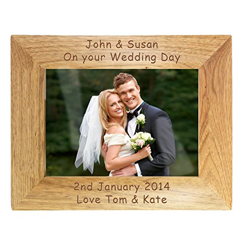 6x4 Landscape Wooden Frame. This is a great product that can be personalised to your requirements ( please see main discription for full details ) Ideal gifts and presents for weddings, Christenings, Birthdays, Christmas etc...