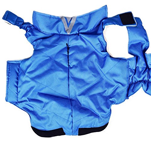 SUPEREX-Stormguard-Fleece-Lining-Winter-Dog-vest-Coat-Hoodie-clothes-costume-Jacket-For-Medium-and-Large-big-Dogs-Warm-Padded-Puffer-Chest-Protector-Vest-Harness-Easy-To-Use-Zip-Up-Design-Green-3XL-4X