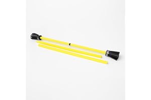 Play Juggling - Kit FLOWERSTICK Modello Tulip con Silicone per Giocoleria con Bacchette Incluse - Attrezzi da Giocoleria, Giochi per Imparare, Idea Regalo, Circo, Esercizi, Feste - Giallo