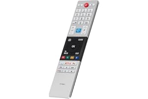 Gvirtue CT-8541 CT8541 30101774 RC42150P Remote Control Compatible with Toshiba UHD Frevieww 2018 2019 Ready HD LCD LED TV with Prime Video Netflix F play Freevieww Buttons, No Setup Required