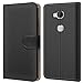 Produktbild Conie BW3067 Basic Wallet Kompatibel mit Honor 5X, Booklet PU Leder Hülle Tasche mit Kartenfächer und Aufstellfunktion für Honor 5X Case Schwarz
