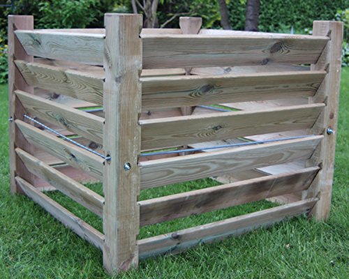 Komposter Stabil aus Holz 100 x 100 x 80 cm - ca. 800 Liter