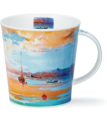 Tasse Dunoon Classic Collection Land Rovers - 0,48L, Porcelaine, Résistante à La Chaleur