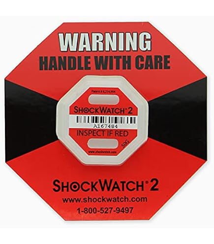 Pack De 100 ShockWatch 2 SpotSee 25G Jaune - Indicateur Choc Emballage