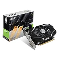 MSI NVIDIA GTX 1050 2G OC Grafikkarte (HDMI, DP, DL-DVI-D, 2 Slot Afterburner OC, VR Ready, 4K-optimiert)