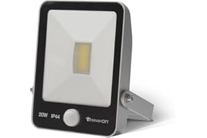 Proyector exterior LED SevenOn LED Outdoor 09254, 20W equivalente a 100W, LED COB, con sensor de movimiento, 120º, 1500 lúmenes, 4.000K, blanco neutro, IP44, no regulable