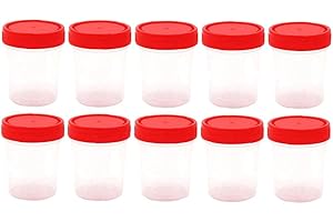 Froiny Sterile Container 10pcs Hospital Urine Collection Sample Bottle 60ml Sample Bottle