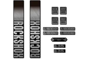 STAR SAM Pegatinas Compatibles con horquilla bici Rock Shox 35 2021 Plata metalizado 1 CMT