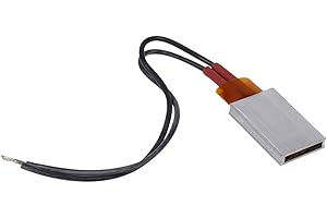 AKOZON piastra riscaldante 12v + Riscaldatore a temperatura costante in ceramica a piastre termostatiche in alluminio AC/DC 12V(80 25 W.)