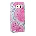 Produktbild Samsung Galaxy S6 Hülle, Chreey Glitzer Handyhülle Niedlich Mode Süß Temperament Muster Weiche TPU Silikonhülle Skin Case Ultra Dünn Kratzfest Hülle Backcover [Rosa Wassermelone]