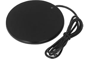 USB muggvärmare för skrivbord med 55 °C konstant temperatur smart uppvärmd underlägg för hem och kontor varm dryck Ø 10,3 cm