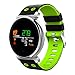 Produktbild Sansee Smartwatch Armbanduhr, Wasserdicht IP68 Fitness Tracker für Damen Frauen Männer mit Schrittzähler, Schlafmonitor, Informationsspeicherung, Farbdisplay für ios und Android (Grün)