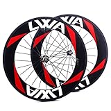 LVWA®full 3K carbon fiber bike wheelset Road bicycle 700C clincher wheels WHR88C1L