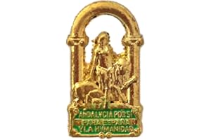 DURABOL Pin Alfileres y broches baratos de Bandera comunidades autónomas España Para Solapa (Escudo Andalucia)