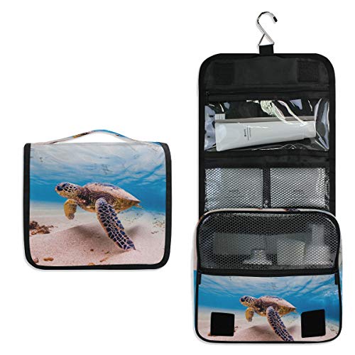 Preisvergleich Produktbild DOSHINE Kosmetiktasche zum Aufhängen, Meerestier, Schildkröte, große Aufbewahrung, Make-up-Tasche für Frauen, Mädchen, Reisen, Badezimmer
