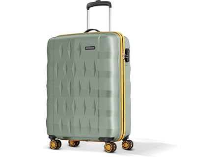 Aristocrat Comet Cabin Polycarbonate Hard Case 8-Wheel Trolley Bag, Green