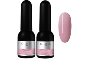 ‎DIDIER LAB DidierLab - Premium Smart Fiberglas Gel Base Neutral - Nagelhärter - UV Nagellack - Gel Nagellack für Nagelschutz - Gel Nail Polish für beschädigte Nägel - UV Nagellack - UV Lack für Maniküre - 2x10ml