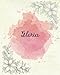 Produktbild Gloria: 8x10 Inches 110 Pages Pink Floral Cover Design Journal with Lettering Name, Journal Composition Notebook, Gloria