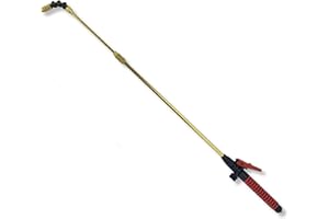 Spear & Jackson BRASSWAND Telescopic Brass Water Wand to fit Pump Action Pressure Sprayers - Adjustable & Directional Spray Nozzle - Telescopic up to 745mm (29") - fits S&J 3L, 5L, 8L and 15L Sprayer