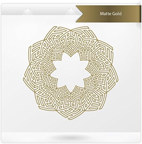 Allah Muhammad Star Circling Gold islamic wall sticker interior décor calligraphy kufi art graphic kufic decal