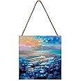 Pyramid International Scott Naismith Artwork (Hebridean Resonance 2 Design) 20cm x 20cm x 3cm Woodblock with Hanging Cord - Official Merchandise