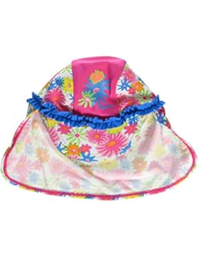Playshoes Mädchen Mütze Bademütze Blumenmeer mit Uv-Schutz