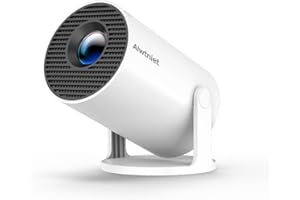 ALWTNIET Aktualizacja 2025 Mini Projektor 4K obsługuje, przenośny projektor z systemem Android 11.0 WiFi 6 BT 5.0, projektor 1080P Full HD obsługuje korekcję trapezu, projektor obrotowy o 180°