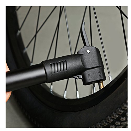 UVISTAR Minipumpe Fahrrad Rennrad, Presta Luftpumpe, 2 Ventil Französisches / Amerikanisches Ventil, Kleine Hochdruck Radpumpe, Universal für Mountainbike Mini Bike Unterwegs - 7
