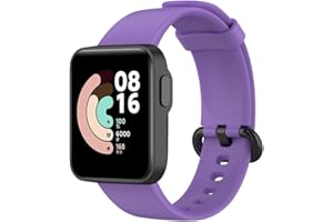 HAPPYTOP Compatible avec Xiaomi Mi Watch Lite Smart Watch, bracelet de rechange en silicone pour Mi Watch Lite