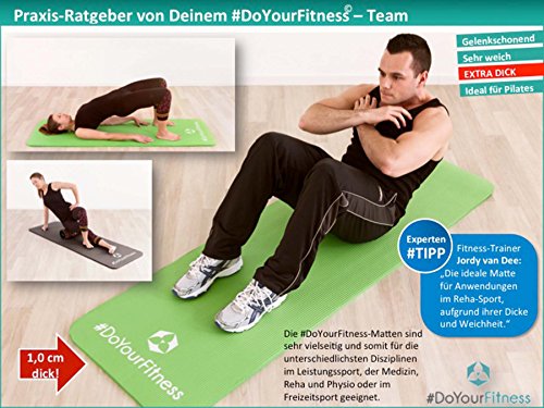 Fitnessmatte »Yogini« / dick und weich, ideal für Pilates, Gymnastik und Yoga, Maße: 183 x 61 x 1,0cm / In vielen Farben erhältlich. - 3