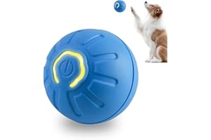 Generico Giochi per Cani, 2025 Nuova Palla per Cani con Luce LED, Ricaricabile Giochi Interattivi, Durevole Giocattolo per Gatti, Giocattoli di Taglia Grande e Media (Blu)